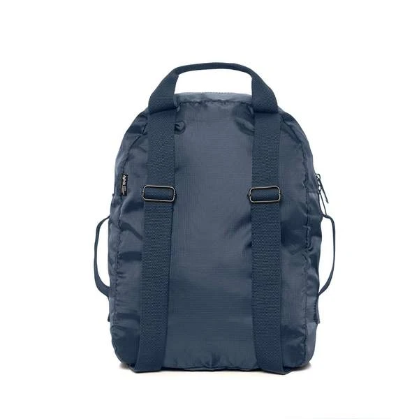 Mochila Plegable Lefrik Azul Marino-Crudo (Pocket Backpack) 5 Mochila Plegable Lefrik Azul Marino-Crudo (Pocket Backpack) - Imagen 3