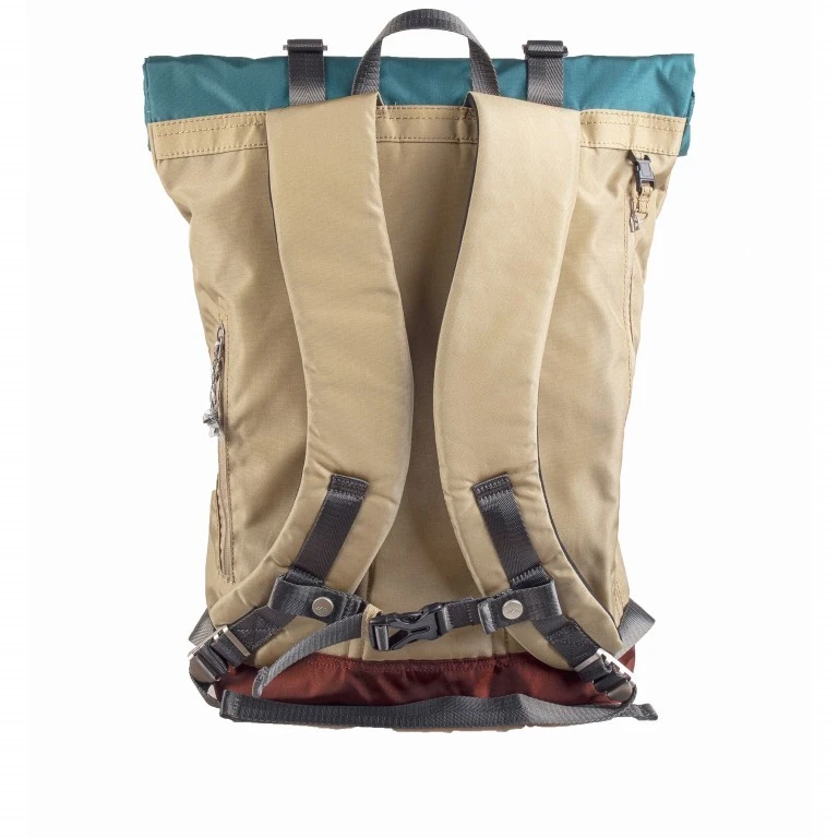 Mochila Doughnut Christopher Gloosy Blaki D195GB Beige X Teal 5 Mochila Doughnut Christopher Gloosy Blaki D195GB Beige X Teal - Imagen 3