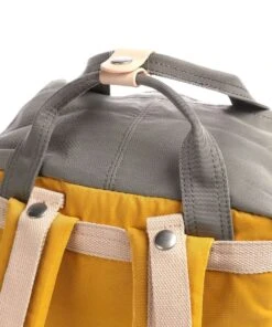 Mochila Doughnut Macaroon D010 Amarillo + Gris -Almacenamiento De Viaje 16660