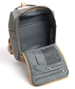 Mochila Doughnut Macaroon D010 Amarillo + Gris -Almacenamiento De Viaje 16704