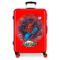 Maleta Mediana 68 Cm 4 Ruedas Rigida Spiderman Pop 17 Maleta Mediana 68 Cm 4 Ruedas Rigida Spiderman Pop -Almacenamiento De Viaje 21796