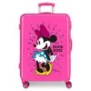 Disney Maleta Mediana 68 Cm 4 Ruedas Rigida Minnie Rock Dots Fucsia -Almacenamiento De Viaje 2357