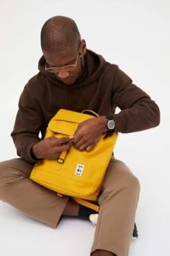 Mochila Lefrik Scout Metal Hook Amarillo (Mustard) -Almacenamiento De Viaje 24112