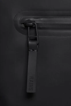 Mochila Roll Top Rucksac Rains Negro 9 Mochila Roll Top Rucksac Rains Negro -Almacenamiento De Viaje 24655