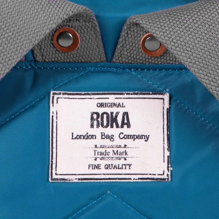 Mochila Roka London Bantry B Pequeña Sostenible Nylon Turquesa (Marine) 5 Mochila Roka London Bantry B Pequeña Sostenible Nylon Turquesa (Marine) - Imagen 3