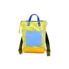 Mochila Daniel Chong Mini Pana Amarilla Y Bolsillo Azul -Almacenamiento De Viaje 25032