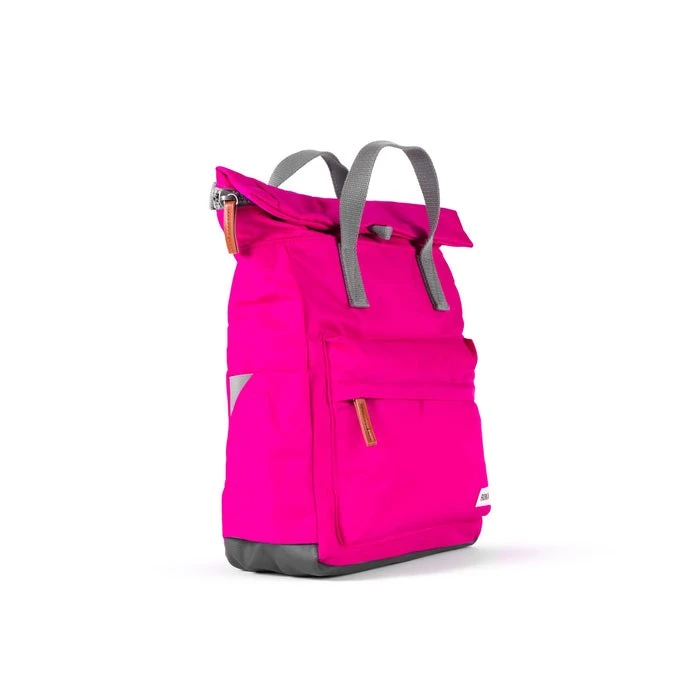 Mochila Roka London Canfield B Mediana Sostenible Nylon Rosa (candy) 4 Mochila Roka London Canfield B Mediana Sostenible Nylon Rosa (candy) - Imagen 2