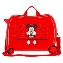 Disney Maleta Infantil Correpasillos 2 Ruedas Multid It's A Mickey Things Rojo