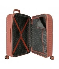 Maleta Mediana 70 Cm 4 Ruedas Exp Pepe Jeans Highlight Terracota -Almacenamiento De Viaje 27436