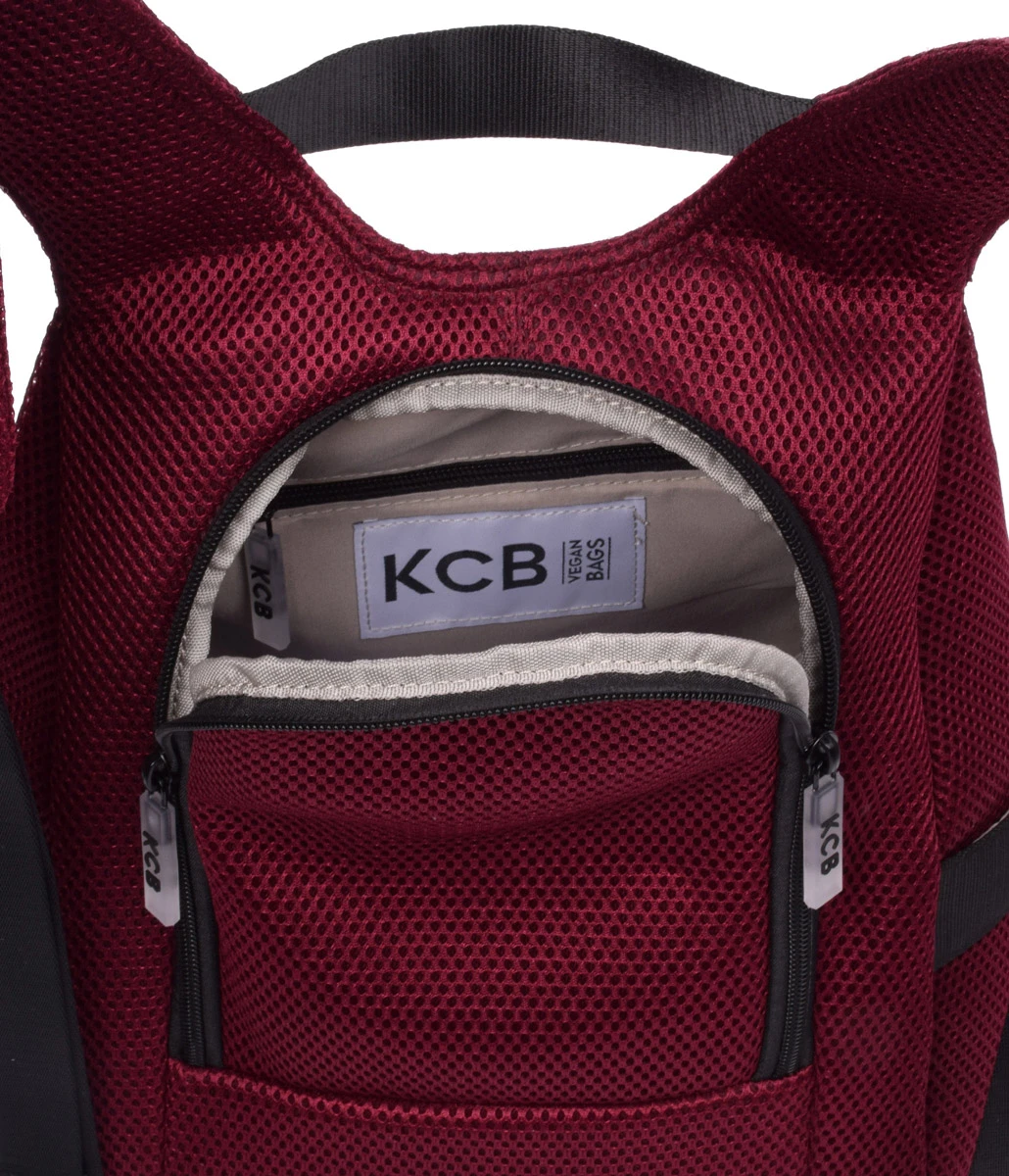 Mochila Pequeña Antirrobo 3D KCB 2363 Vino 8 Mochila Pequeña Antirrobo 3D KCB 2363 Vino - Imagen 6