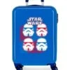 Disney Maleta Cabina 55 Cm Rigida 4 Ruedas Star Wars Droids Vader Azul
