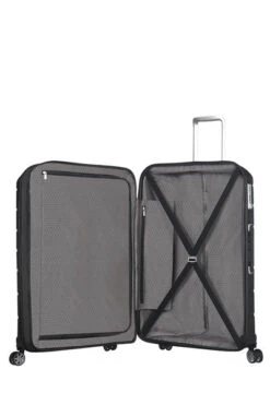 Maleta Mediana 68 Cm 4 R Exp Samsonite Flux Negro -Almacenamiento De Viaje 30269