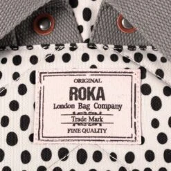 Mochila Roka London Bantry Pequeña Beige Puntos (Dip Dop Print 12 Mochila Roka London Bantry Pequeña Beige Puntos (Dip Dop Print -Almacenamiento De Viaje 31115