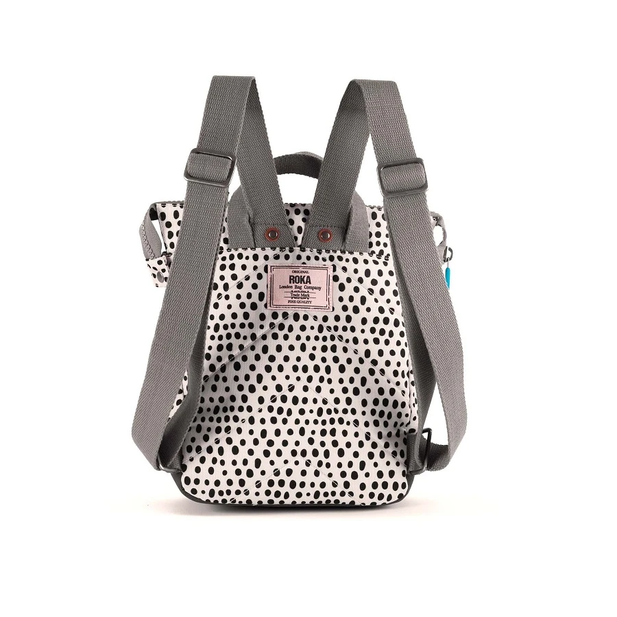 Mochila Roka London Bantry Pequeña Beige Puntos (Dip Dop Print 5 Mochila Roka London Bantry Pequeña Beige Puntos (Dip Dop Print - Imagen 3