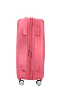 American Tourister Maleta Mediana 67 Cm Exp 4 R Exp A. T. Soundbox Coral (Sun Kissed Coral) -Almacenamiento De Viaje 31435