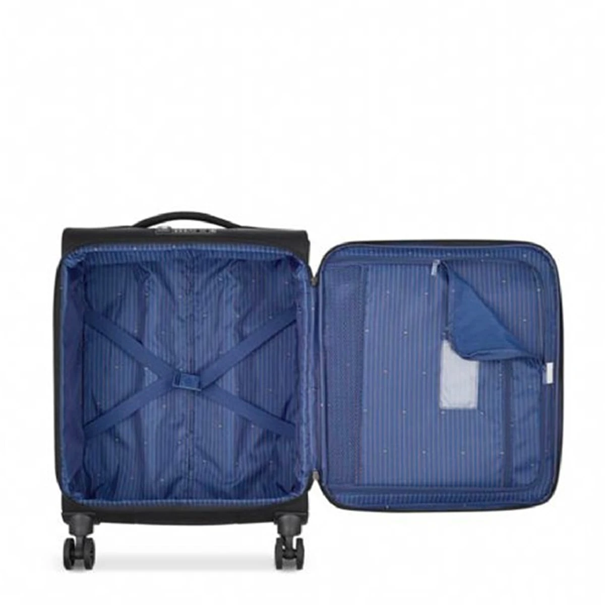 Maleta Cabina 55 Cm 4 Ruedas Blanda Delsey Brochant Negro 5 Maleta Cabina 55 Cm 4 Ruedas Blanda Delsey Brochant Negro - Imagen 3