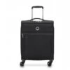 Maleta Cabina 55 Cm 4 Ruedas Blanda Delsey Brochant Negro -Almacenamiento De Viaje 31501