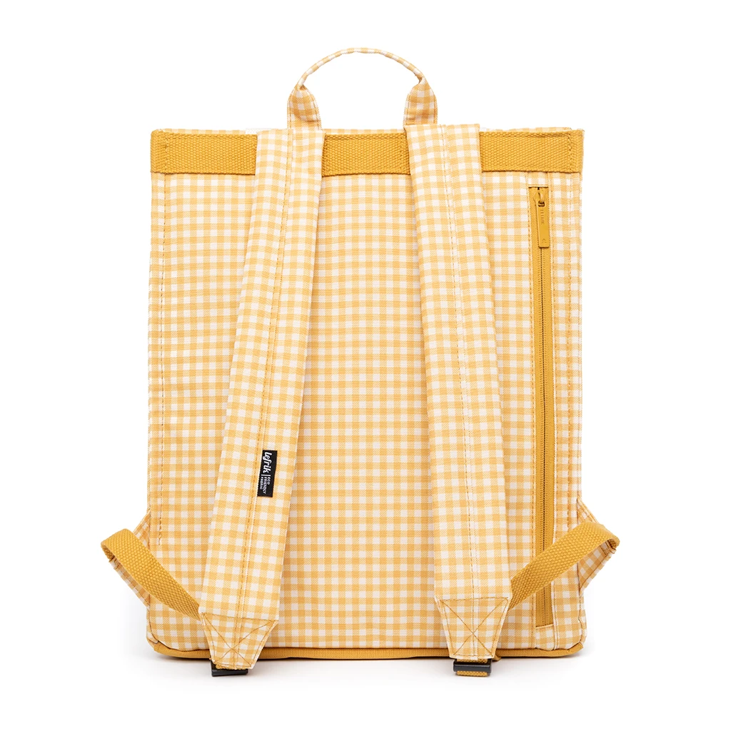 Mochila Lefrik Handy Cuadros Vichy Amarillo (Vichy Mustard) 6 Mochila Lefrik Handy Cuadros Vichy Amarillo (Vichy Mustard) - Imagen 4