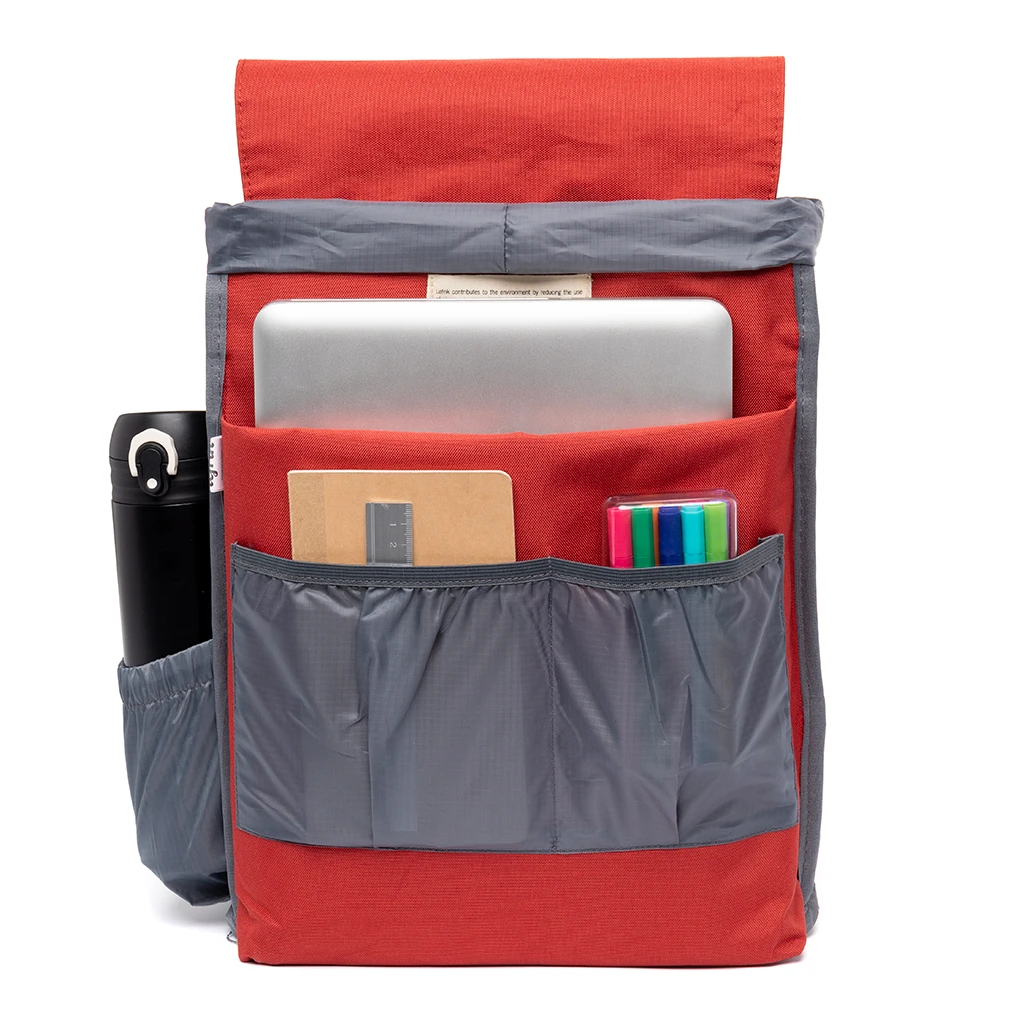 Mochila Lefrik Scout Metal Hook Rojo (Red) 4 Mochila Lefrik Scout Metal Hook Rojo (Red) - Imagen 2