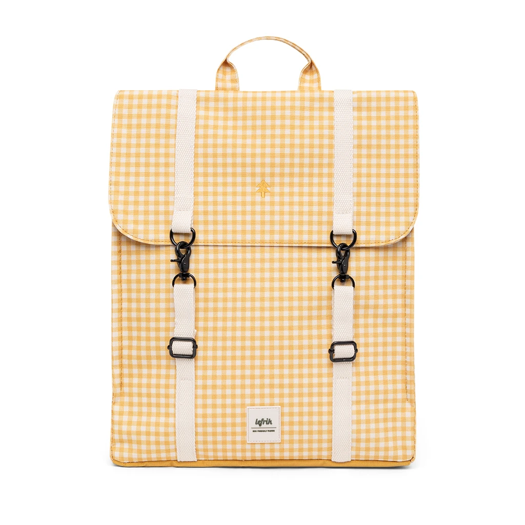 Mochila Lefrik Handy Cuadros Vichy Amarillo (Vichy Mustard) 3 Mochila Lefrik Handy Cuadros Vichy Amarillo (Vichy Mustard)