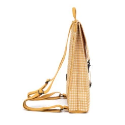 Mochila Lefrik Handy Mini Cuadros Vichy Amarillo (Vichy Mustard) -Almacenamiento De Viaje 31652