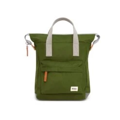 Mochila Roka London Bantry B Pequeña Sostenible Nylon Kaki (Military)