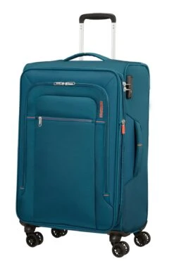 American Tourister Maleta Mediana 67 Cm 4R Exp. A.T. Crosstrack Azul (Navy-Orange)