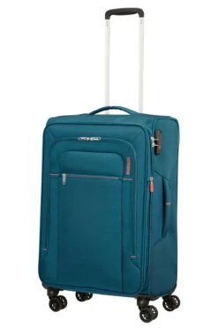 American Tourister Maleta Mediana 67 Cm 4R Exp. A.T. Crosstrack Azul (Navy-Orange) -Almacenamiento De Viaje 32251
