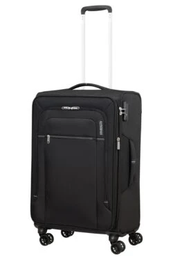 American Tourister Maleta Mediana 67 Cm 4R Exp. A.T. Crosstrack Negro (Black-Grey) -Almacenamiento De Viaje 32256