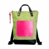 Mochila Mini Impermeable DZ Verde-Rosa